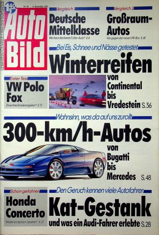 Deckblatt Auto Bild (45/1990)